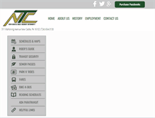 Tablet Screenshot of newcastletransit.org